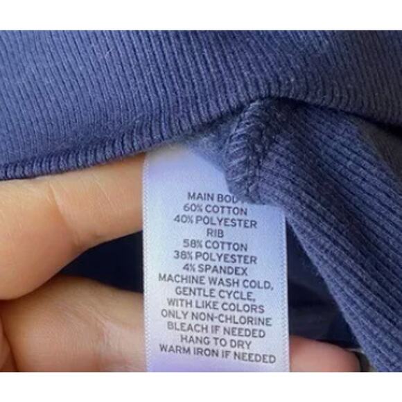 BP women's Boston USA graphic navy blue pouch pocket pullover hoodie MEDIUM - Picture 3 of 3